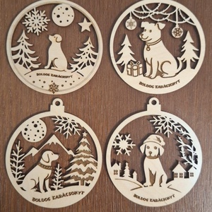 Karácsonyfa dísz  kutyabarátoknak - karácsony - karácsonyi lakásdekoráció - karácsonyfadíszek - Meska.hu