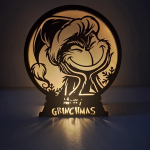 Karácsonyi világítás - Grincs - karácsony - karácsonyi lakásdekoráció - karácsonyi fénydekoráció - Meska.hu