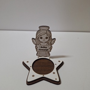 Karácsonyi asztaldekoráció - mécsestartó - karácsony - karácsonyi lakásdekoráció - ünnepi asztaldekoráció - Meska.hu