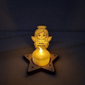 Karácsonyi asztaldekoráció - mécsestartó - karácsony - karácsonyi lakásdekoráció - ünnepi asztaldekoráció - Meska.hu