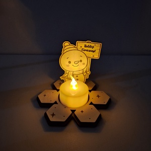 Karácsonyi asztaldekoráció - mécsestartó - karácsony - karácsonyi lakásdekoráció - ünnepi asztaldekoráció - Meska.hu