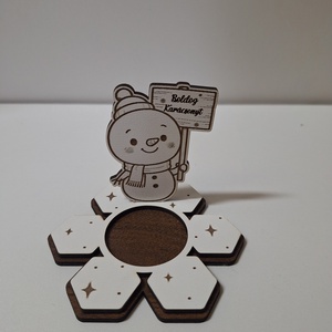 Karácsonyi asztaldekoráció - mécsestartó - karácsony - karácsonyi lakásdekoráció - ünnepi asztaldekoráció - Meska.hu