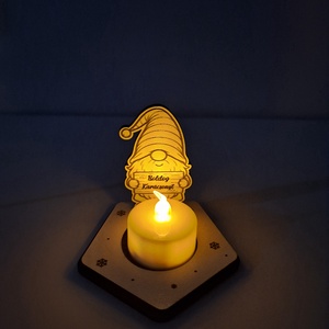 Karácsonyi asztaldekoráció - mécsestartó - karácsony - karácsonyi lakásdekoráció - ünnepi asztaldekoráció - Meska.hu