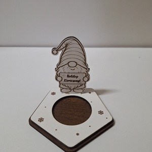 Karácsonyi asztaldekoráció - mécsestartó - karácsony - karácsonyi lakásdekoráció - ünnepi asztaldekoráció - Meska.hu