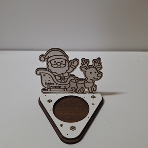 Karácsonyi asztaldekoráció - mécsestartó - karácsony - karácsonyi lakásdekoráció - ünnepi asztaldekoráció - Meska.hu