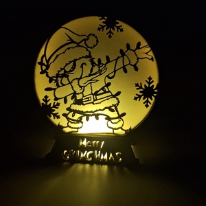 Karácsonyi világítás - Grincs - karácsony - karácsonyi lakásdekoráció - karácsonyi fénydekoráció - Meska.hu