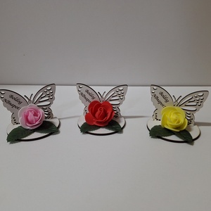 Pillangós nőnapi asztaldísz - otthon & életmód - dekoráció - virágdekoráció - virágdíszek - asztali virágdísz - Meska.hu