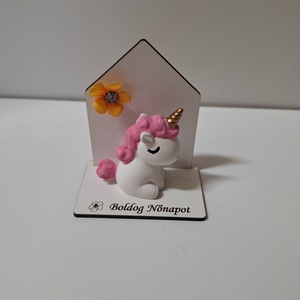 Unikornisos nőnapi asztaldísz - otthon & életmód - dekoráció - virágdekoráció - virágdíszek - asztali virágdísz - Meska.hu