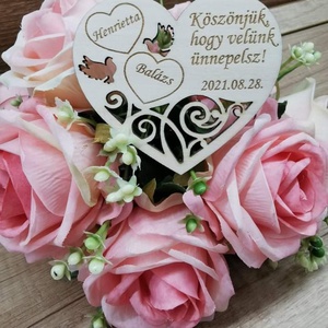 Esküvői hűtőmágnes - esküvő - emlék & ajándék - köszönőajándék - Meska.hu