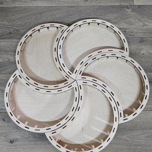 Tálaló-kínáló félhold forma, Otthon & Életmód, Konyhafelszerelés, tálalás, Tálalás, Kínálótál, Famegmunkálás, MESKA