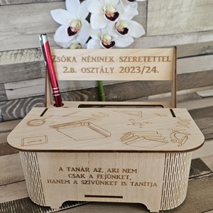 Iskolapad asztali rendező, Otthon & Életmód, Papír, írószer, Tolltartó & Ceruzatekercs, Famegmunkálás, MESKA