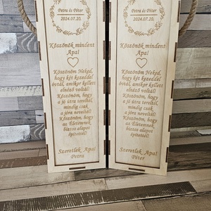 Esküvői köszönő ajándék szett szülőknek  - esküvő - emlék & ajándék - szülőköszöntő ajándék - Meska.hu