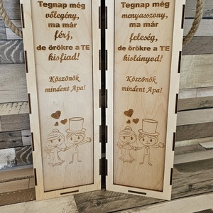 Esküvői köszönő ajándék szett szülőknek  - esküvő - emlék & ajándék - szülőköszöntő ajándék - Meska.hu