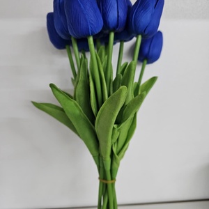 Gumi tulipán kék, Otthon & Életmód, Dekoráció, Virágdísz és tartó, Csokor & Virágdísz, , MESKA