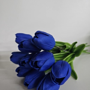 Gumi tulipán kék - otthon & életmód - dekoráció - virágdísz és tartó - csokor & virágdísz - Meska.hu