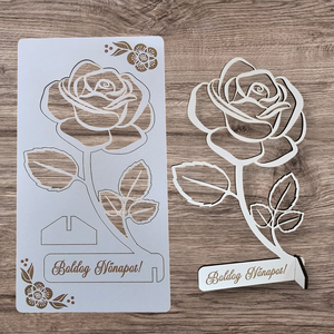 Képeslap örökrózsa  - otthon & életmód - papír, írószer - ajándékozás kellékei - képeslap, üdvözlőlap - Meska.hu