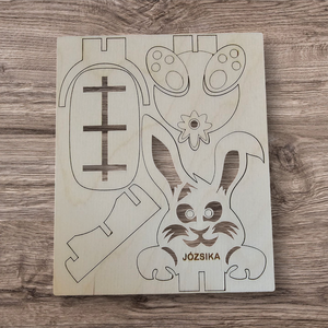 Csináld magad húsvéti neves nyuszidekor, DIY (Csináld magad), Egységcsomag, Famegmunkálás, MESKA