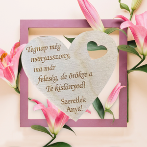 Esküvői virágbeszúró táblácska - Meska.hu