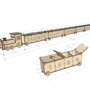 Adventi kalendárium vonat - karácsony - adventi díszek - adventi naptár - Meska.hu Adventi kalendárium vonat - karácsony - adventi díszek - adventi naptár - Meska.hu