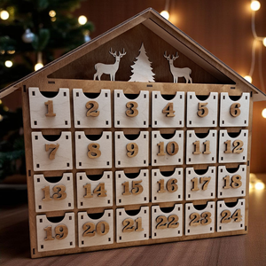 Adventi kalendárium , Karácsony, Adventi díszek, Adventi naptár, Famegmunkálás, MESKA