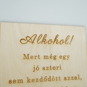 Poénos tábla fából, gravírozva - esküvő - dekoráció - tábla & jelzés - Meska.hu