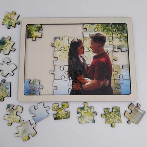 Fényképes fa puzzle, fa keretes hátlappal Valentin napra is - Meska.hu