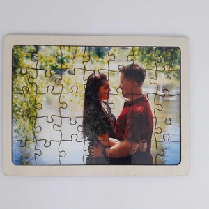 Fényképes fa puzzle, fa keretes hátlappal Valentin napra is - játék & sport - puzzle - forma puzzle - Meska.hu
