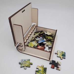 Fényképes fa puzzle, gravírozott fa dobozban akár Valentin napra is - Meska.hu