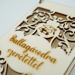 Ballagásra exkluzív pénzátadó fa dobozka - otthon & életmód - papír, írószer - ajándékozás kellékei - pénzátadó doboz - Meska.hu