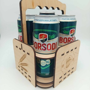 Sörtartó fa doboz, sörtartó rekesz, egyedileg gravírozva, bármilyen alkalomra - esküvő - emlék & ajándék - szülőköszöntő ajándék - Meska.hu
