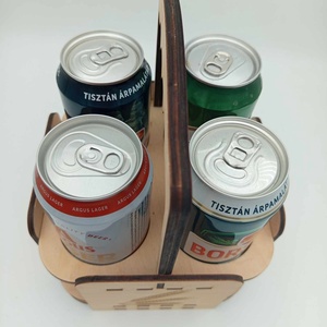 Sörtartó fa doboz, sörtartó rekesz, egyedileg gravírozva, bármilyen alkalomra - esküvő - emlék & ajándék - szülőköszöntő ajándék - Meska.hu
