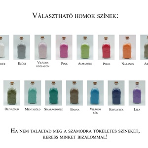 Íves, fényképes fa doboz homokceremóniára, homokceremónia szett - esküvő - emlék & ajándék - nászajándék - ceremónia szett - Meska.hu