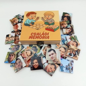 Családi fényképes, páros memória, memóriajáték 36 db-os, Játék & Sport, Táblajáték és Kártyajáték, Kártya, Gravírozás, pirográfia, MESKA