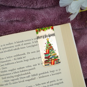 Karácsonyi mágneses könyvjelző, Könyv & Zene, Könyvjelző, Gravírozás, pirográfia, MESKA