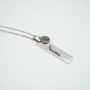 Egyedi névre szóló gravírozott nyaklánc  - ékszer - nyaklánc - medálos nyaklánc - Meska.hu