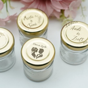 Gravírozott kis üveg + tető - kellékek & szerszámok - díszíthető tárgyak - üveg - Meska.hu