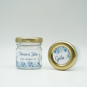 Mini üveg köszönőajándék téglalap alakú marticával - kellékek & szerszámok - díszíthető tárgyak - üveg - Meska.hu