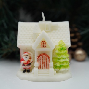 Mesebeli házikó illatgyertya - karácsony - karácsonyi lakásdekoráció - karácsonyi illatgyertya, mécses - Meska.hu