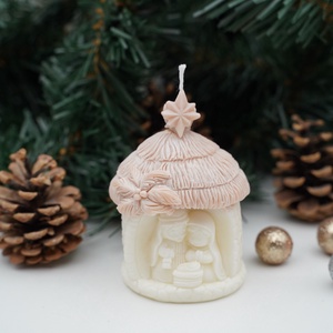 Szent harmónia illatyertya - karácsony - karácsonyi lakásdekoráció - karácsonyi illatgyertya, mécses - Meska.hu