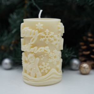 Téli csoda illatos hengergyertyák - karácsony - karácsonyi lakásdekoráció - karácsonyi illatgyertya, mécses - Meska.hu