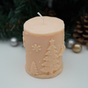 Téli csoda illatos hengergyertyák - karácsony - karácsonyi lakásdekoráció - karácsonyi illatgyertya, mécses - Meska.hu