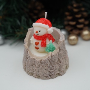  Mesebeli hóember dekorgyertya, illatgyertya - karácsony - karácsonyi lakásdekoráció - karácsonyi illatgyertya, mécses - Meska.hu