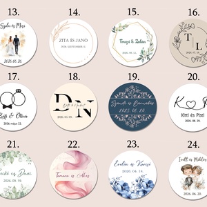 Mini üveg köszönőajándék kör alakú marticával  - kellékek & szerszámok - díszíthető tárgyak - üveg - Meska.hu