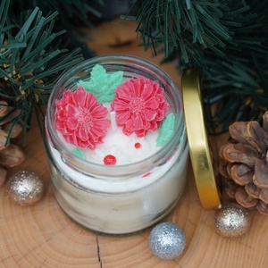 Üvegbe zárt Karácsony - illatgyertya, dekorgyertya - kellékek & szerszámok - díszíthető tárgyak - üveg - Meska.hu