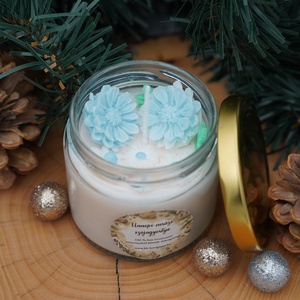 Üvegbe zárt Karácsony - illatgyertya, dekorgyertya - kellékek & szerszámok - díszíthető tárgyak - üveg - Meska.hu