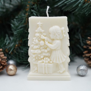 Ünnepi pillanat illatgyertya, dekorgyertya - karácsony - karácsonyi lakásdekoráció - karácsonyi illatgyertya, mécses - Meska.hu