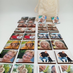 Családi fényképes páros memória. memóriajáték, memóriakártya fából  - játék & sport - táblajáték és kártyajáték - kártya - Meska.hu