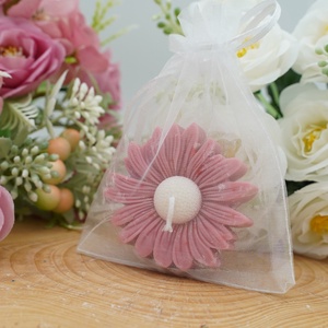 Gerbera Illatgyertya - esküvői köszönőajándék - esküvő - emlék & ajándék - köszönőajándék - Meska.hu