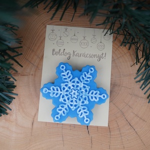 Hópihe festett illatgyertya - karácsony - karácsonyi lakásdekoráció - karácsonyi illatgyertya, mécses - Meska.hu