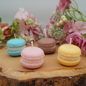 Macaron illatgyertya � esküvői köszönőajándék - esküvő - emlék & ajándék - köszönőajándék - Meska.hu